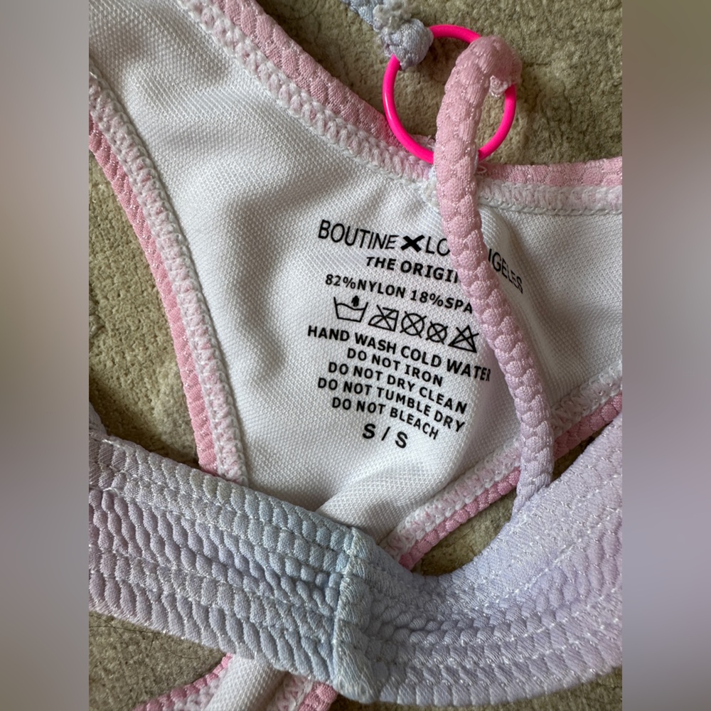 Boutine LA Pink and Light Blue Ombre- Bikini Set -medium top/small - Picture 12 of 14